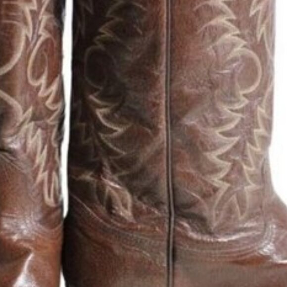 NOCONA SZ 11D Brown Men's Leather Western Boots - Picture 12 of 14